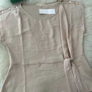 Josie de Vivre Beige Women's Top